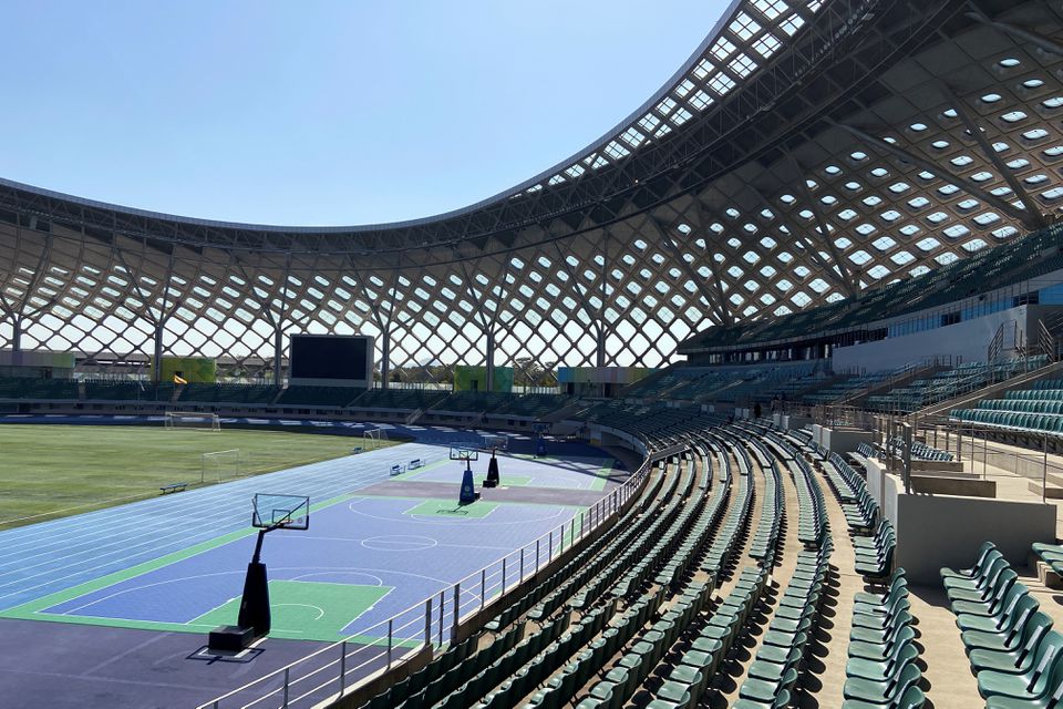 A view of the Shenzhen Bay Sports Centre, where WTA Finals were held in 2019, in Shenzhen, Guangdong province, China. (Reuters) A view of the Shenzhen Bay Sports Centre, where WTA Finals were held in 2019, in Shenzhen, Guangdong province, China. (Reuters)