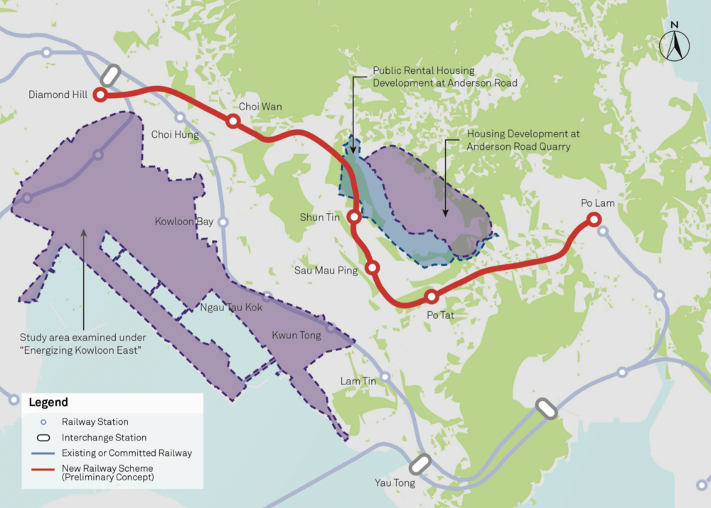 The East Kowloon line was proposed in the government’s 2014 development report as a 7.8-kilometer system connecting Diamond Hill and Po Lam stations to serve the densely populated areas of east Kowloon. The East Kowloon line was proposed in the government’s 2014 development report as a 7.8-kilometer system connecting Diamond Hill and Po Lam stations to serve the densely populated areas of east Kowloon.