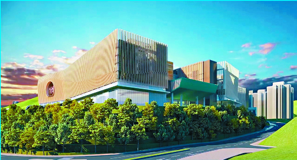 An artist's impression of the Chinese Medicine Hospital and a store offering traditional Chinese medicine. An artist's impression of the Chinese Medicine Hospital and a store offering traditional Chinese medicine.