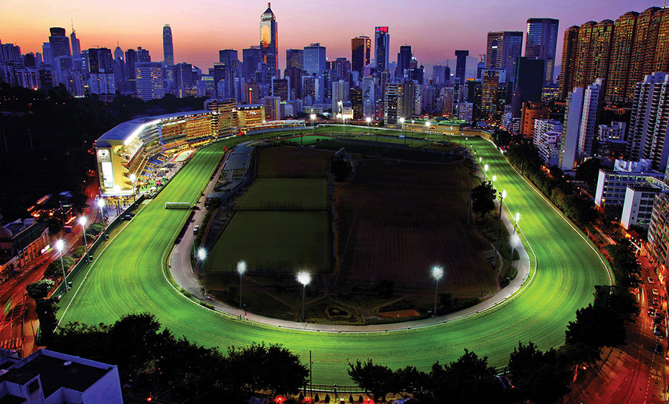 Happy Valley Racecourse. 