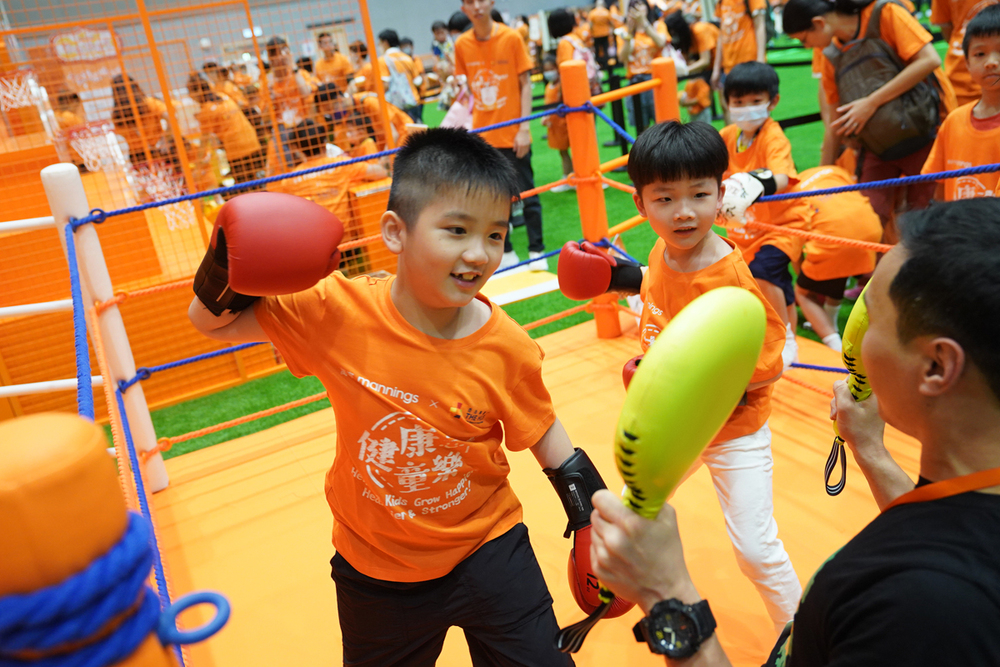 Children had a ball at the festival.