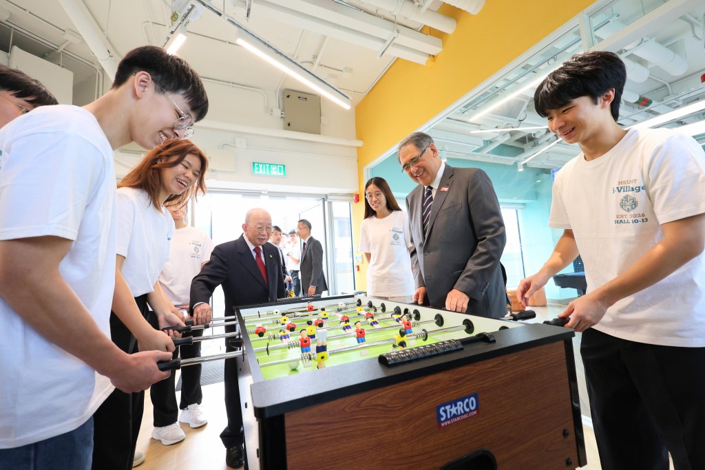 Guests tour Jockey Club i-Village. Guests tour Jockey Club i-Village.