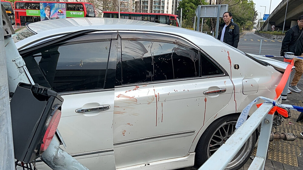 Two people were wounded in the Tin Shui Wai knife attack.