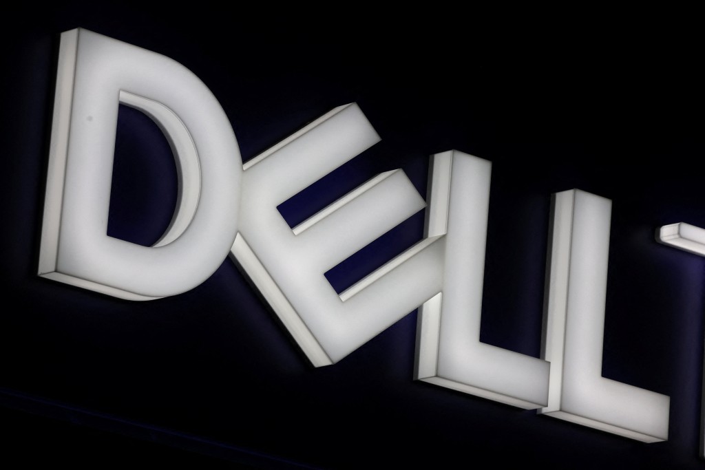 The logo of Dell Technologies is displayed over a booth at the Web Summit digital trade show in Vancouver, British Columbia, Canada, May 12, 2026.   REUTERS