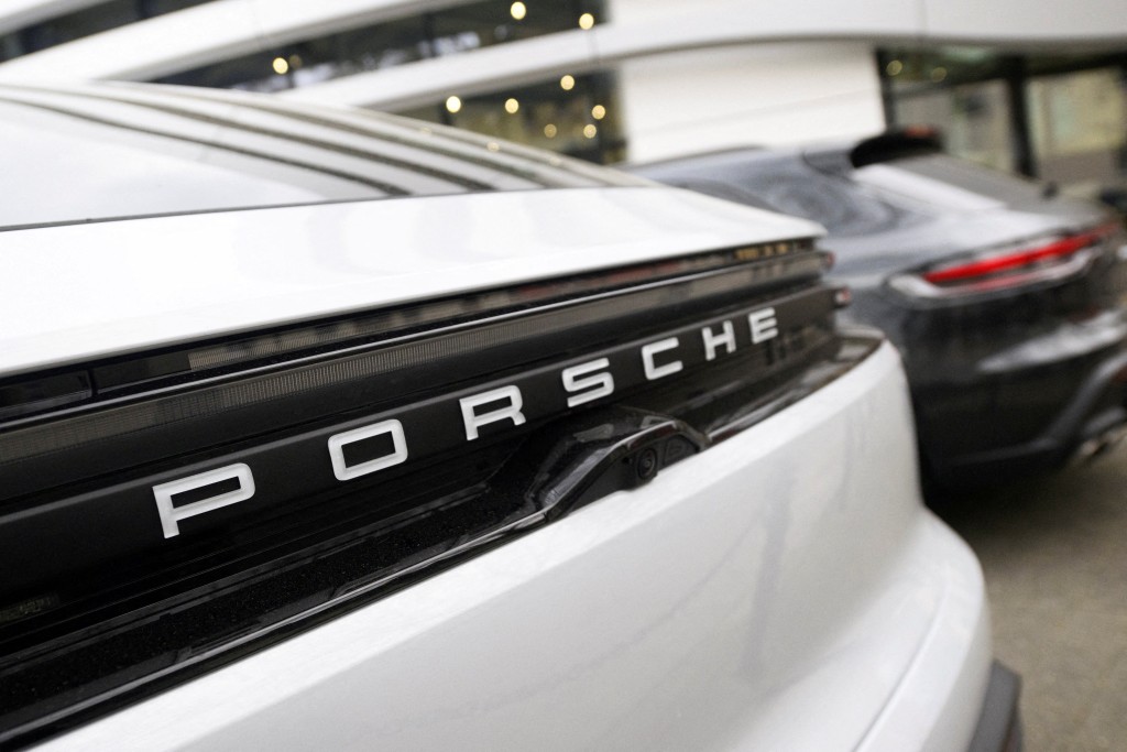 A Porsche car in Cologne, Germany, March 10, 2026. REUTERS/Jana Rodenbusch