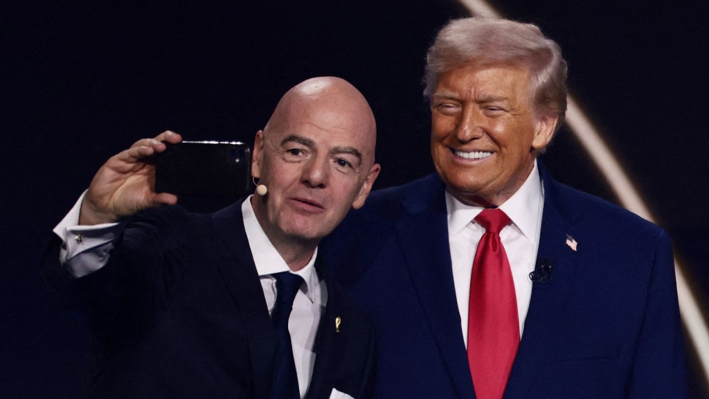 FIFA President Gianni Infantino and U.S. President Donald Trump. File Photo/Reuters