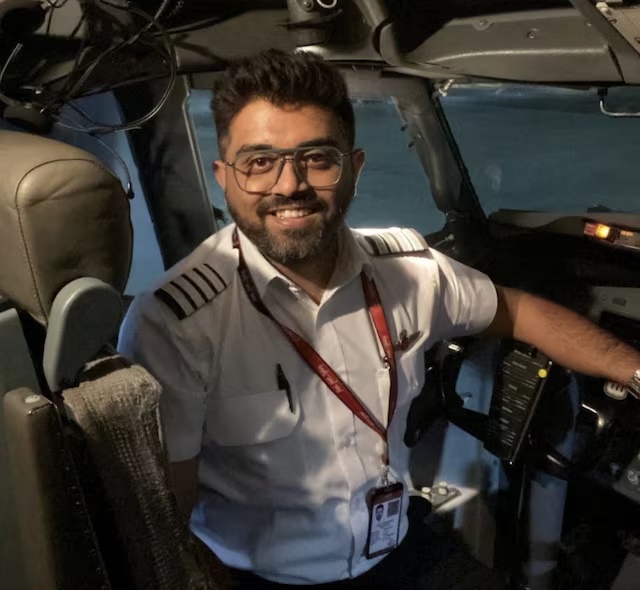 Indian pilot Smit Machchhar, who the leaders of Israel and India hailed as a hero for saving passengers after he was stabbed by his colleague in an alleged attempt to crash a flydubai plane on Wednesday, smiles in an unidentified location in this undated handout image released on September 30, 2026. Israel Foreign Ministry/Handout via REUTERS 