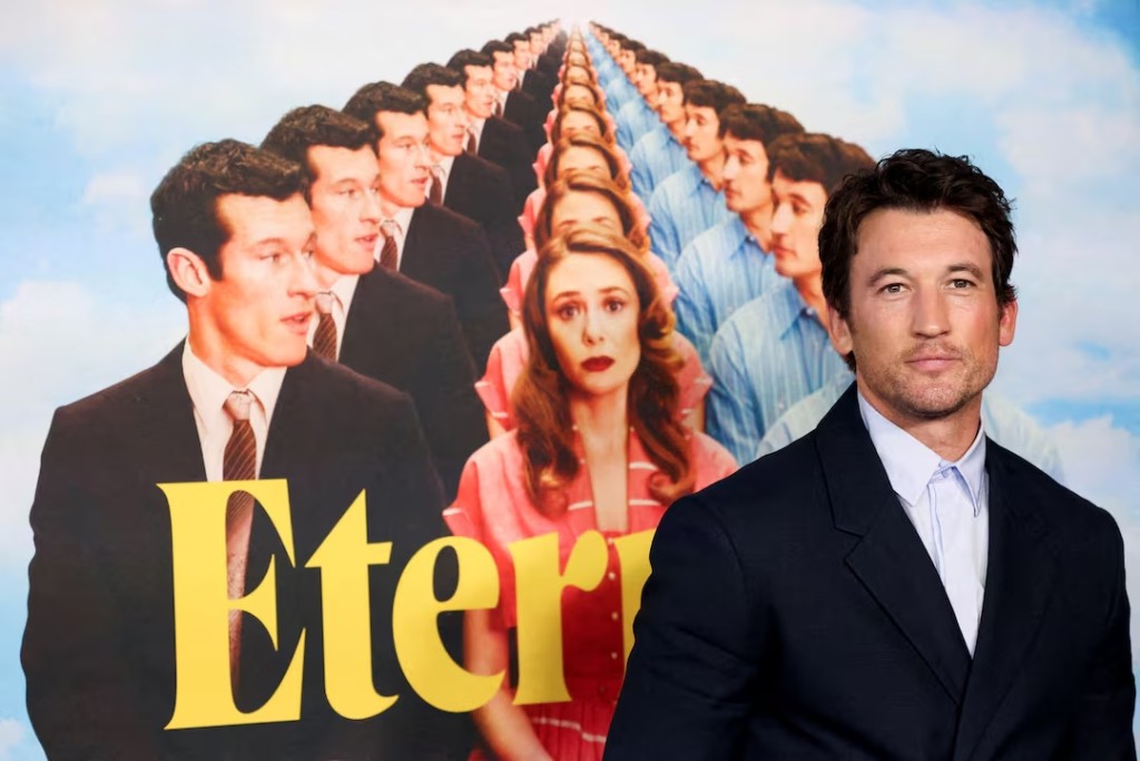 Cast member Miles Teller attends a screening for the film 'Eternity' in Los Angeles, California, U.S., November 5, 2025. REUTERS/Mario Anzuoni/File Photo