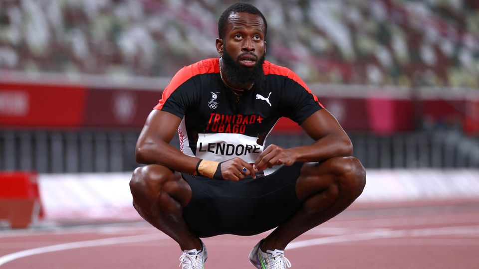 Deon Lendore of Trinidad & Tobago reacts after competing. (Reuters) Deon Lendore of Trinidad & Tobago reacts after competing. (Reuters)