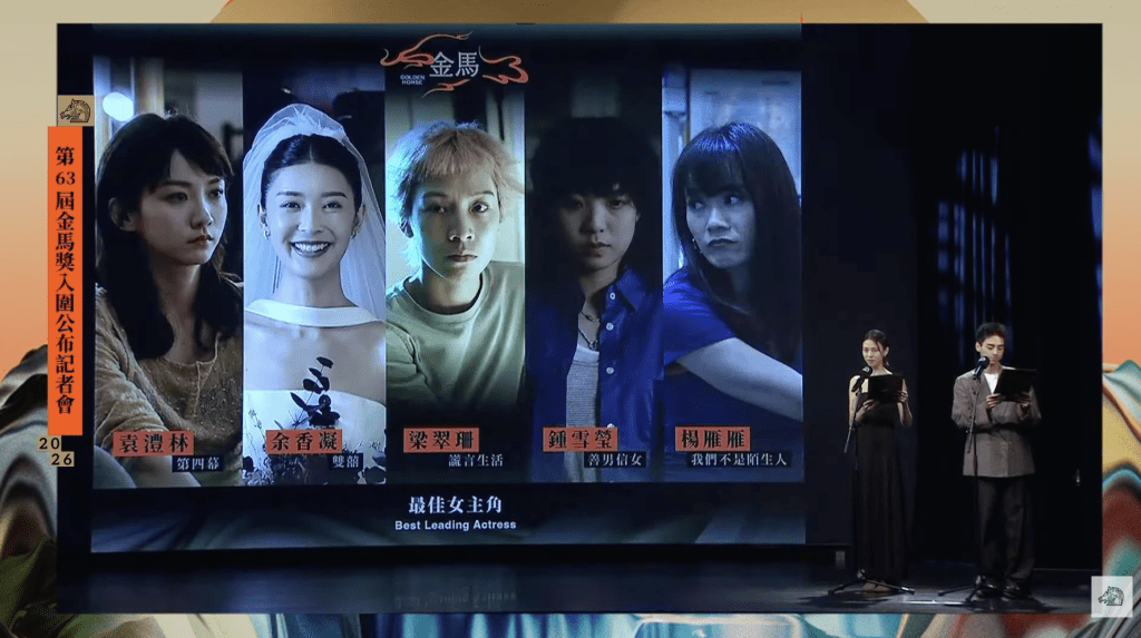Screenshot: Golden Horse Awards livestream