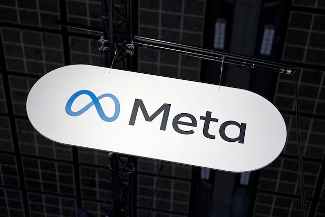 The logo of Meta is seen during the Viva Technology conference dedicated to innovation and startups at Porte de Versailles exhibition center in Paris, France, June 12, 2025. REUTERS/Benoit Tessier