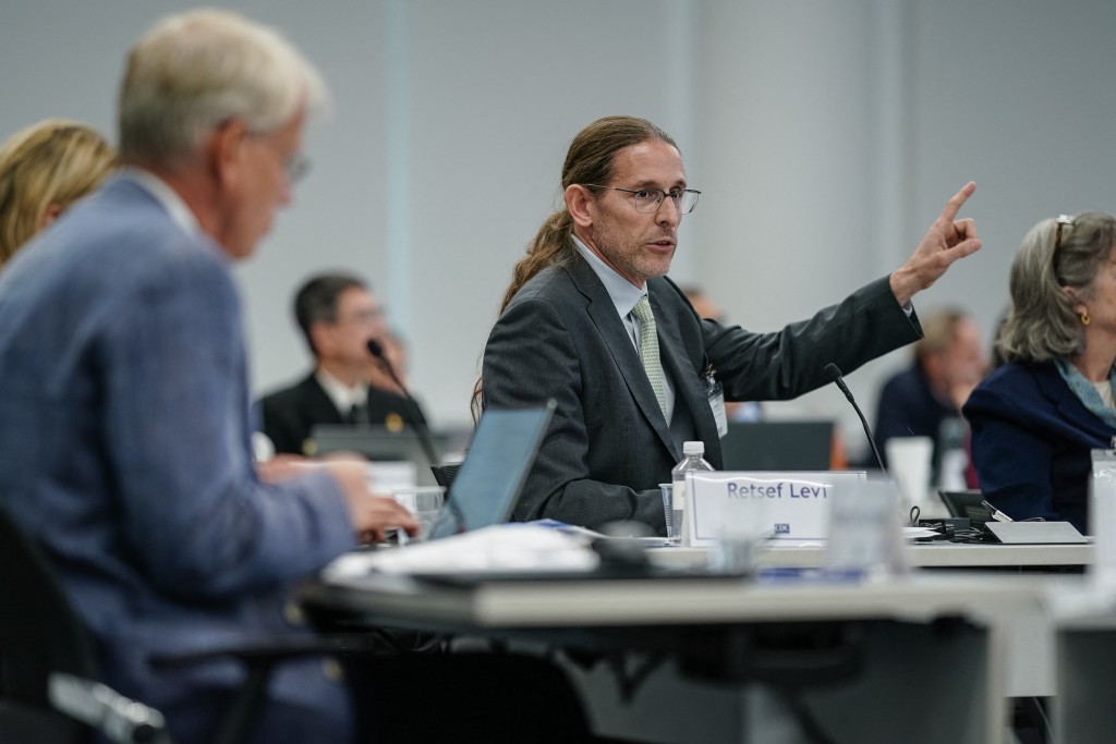 Retsef Levi discusses the findings of a work group regarding COVID-19 vaccines during a meeting of the CDC's Advisory Committee on Immunization Practices on September 19, 2025 in Chamblee, Georgia. (Photo by Elijah Nouvelage / GETTY IMAGES NORTH AMERICA / Getty Images via AFP)