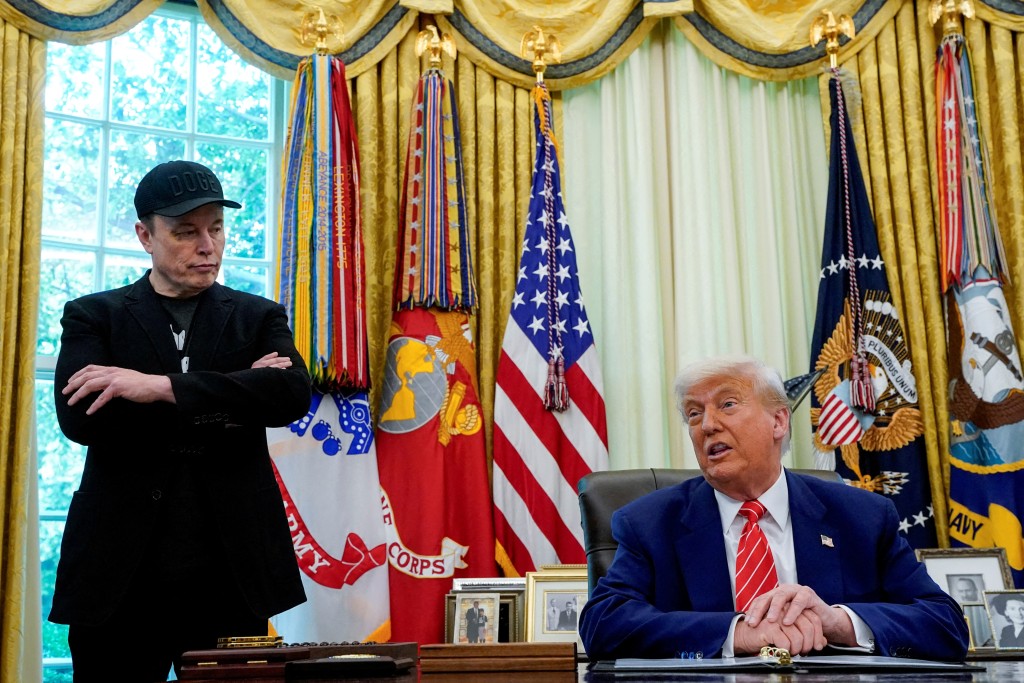 U.S. President Donald Trump and Elon Musk attend a press conference in the Oval Office of the White House in Washington, D.C., U.S., May 30, 2025. (Reuters/File)