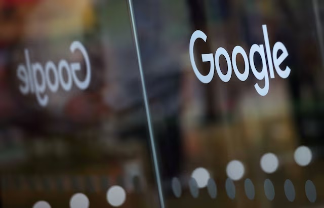 The Google logo is pictured at the entrance to the Google offices in London, Britain January 18, 2019. REUTERS/Hannah McKay