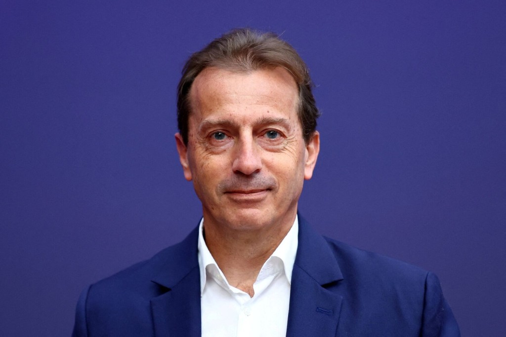 Guillaume Faury, CEO of Airbus, poses during the Adopt AI International Summit at the Grand Palais in Paris, France, November 26, 2025. REUTERS