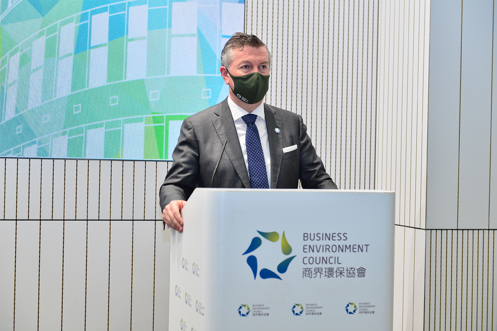 Mr Kevin O’Brien, Chairman of BEC expresses his gratitude to all stakeholders at BEC 30th Anniversary Ceremony