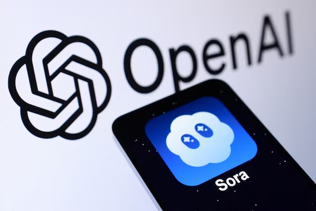 OpenAI and Sora logos are seen in this illustration taken October 21, 2025. REUTERS/Dado Ruvic/Illustration 