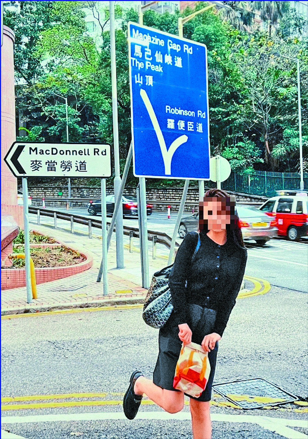 From far left: a camera buyer checks a sale in Sham Shui Po, a tourist poses in front of a police station that is always featured in dramas, and a McDonald's customer having fun on MacDonell Road. From far left: a camera buyer checks a sale in Sham Shui Po, a tourist poses in front of a police station that is always featured in dramas, and a McDonald's customer having fun on MacDonell Road.