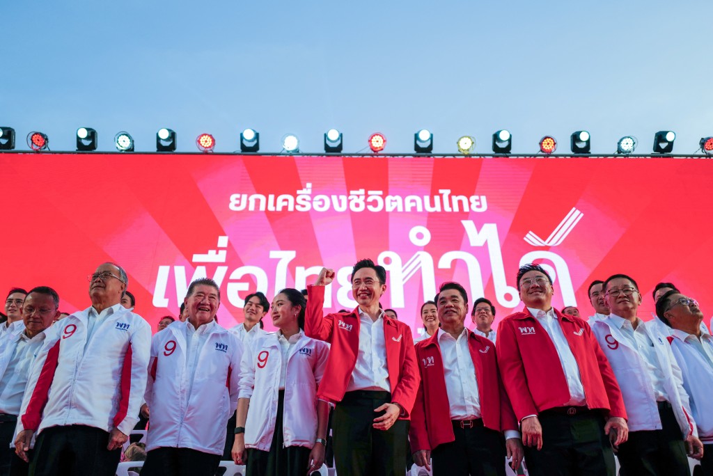 Pheu Thai Party prime ministerial candidate Yodchanan Wongsawat gestures during a general election campaign rally ahead of Thailand's general election in Bangkok, Thailand, January 8, 2026. (Reuters)