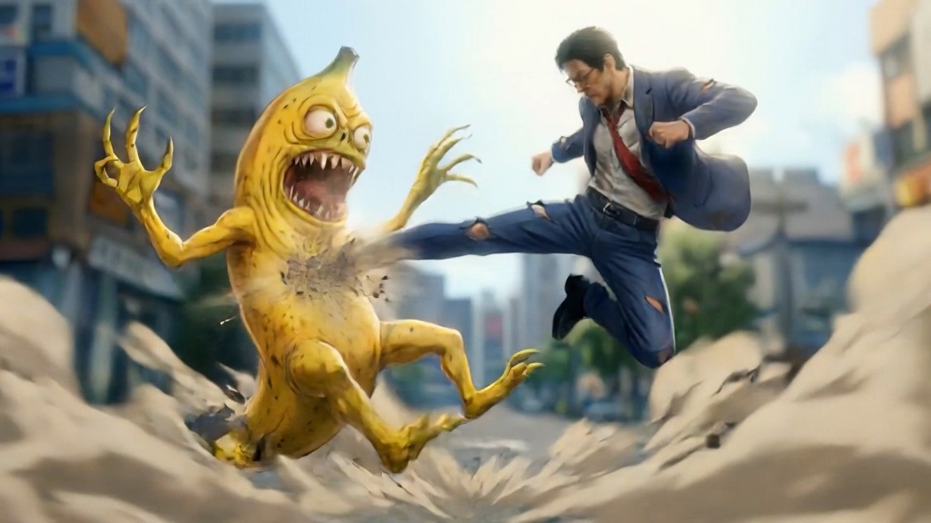 The HKMA utilizes AI to introduce a new anti-fraud music video. It is based on the concept of Kung Fu game and features Arthur Yuen, who faces off against the original fraudster character “Lachachu” (despicable banana in Cantonese) in a battle between good and evil. HKMA