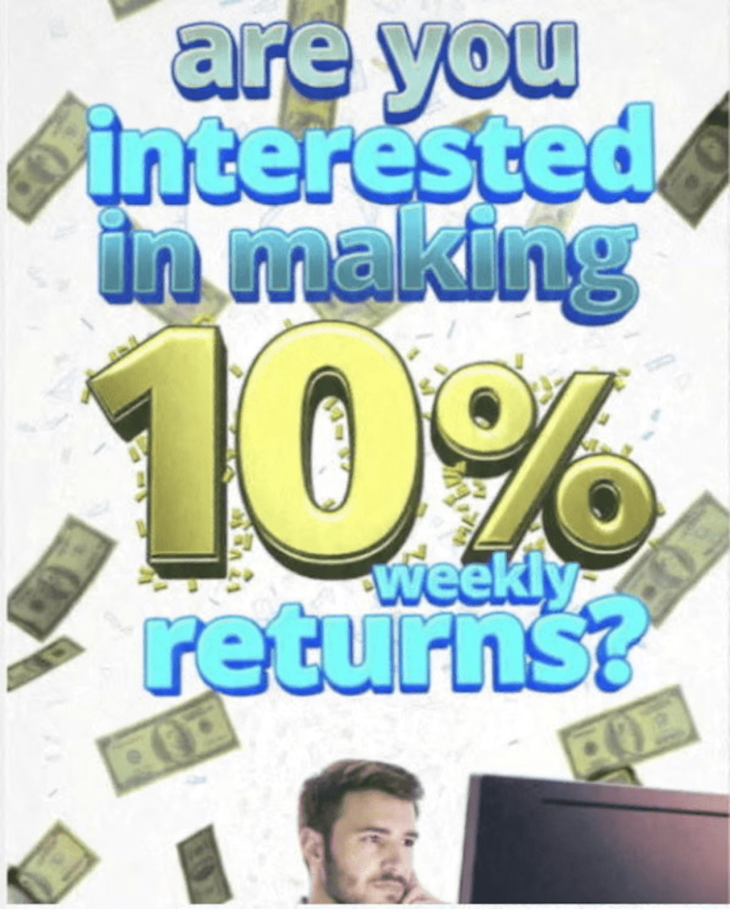 An undated screen grab shows a deliberately dubious investment promotion, which was created by a Reuters journalist and produced using Meta's AI Studio. The ad was blocked when Reuters tried to post it on Meta-owned Facebook in Australia but it ran on the same platform in Britain in February. REUTERS/Jeff Horwitz