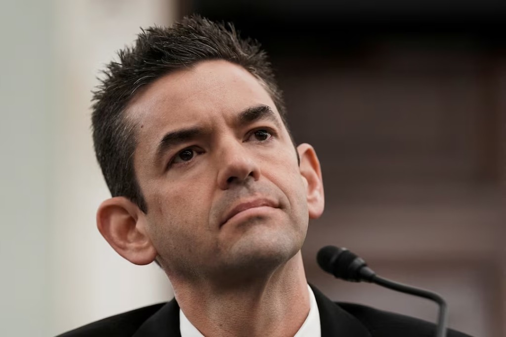 Jared Isaacman, U.S. President Donald Trump's nominee to be administrator of the National Aeronautics and Space Administration (NASA) testifies during a Senate Commerce, Science, and Transportation confirmation hearing on Capitol Hill in Washington, D.C., U.S., April 9, 2025. REUTERS/Ken Cedeno/File Photo 
