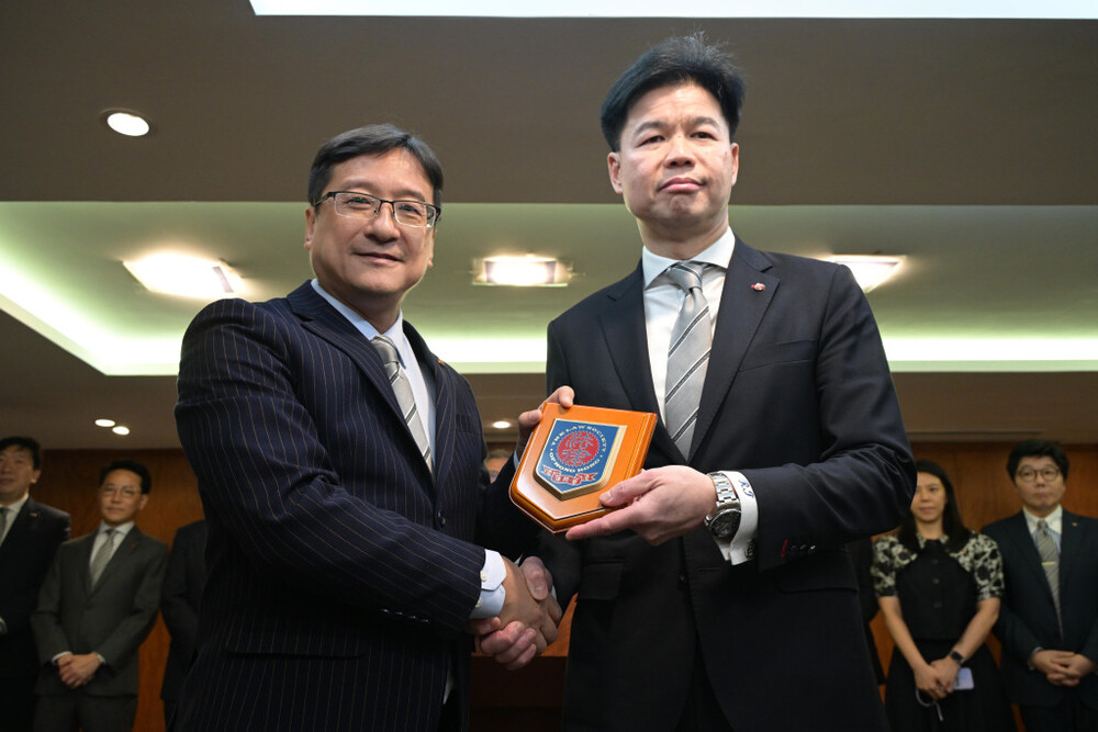 (From left) Chan Chak-ming and Roden Tong Man-lung (From left) Chan Chak-ming and Roden Tong Man-lung