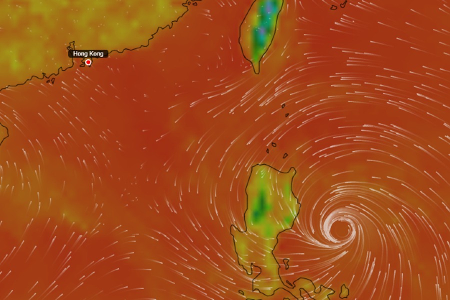 (Screenshot from Earth Weather, Hong Kong Observatory) (Screenshot from Earth Weather, Hong Kong Observatory)