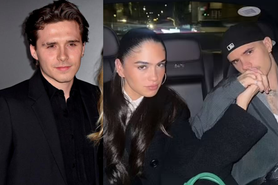 Brooklyn Beckham (left) Kim Turnbull and Romeo Beckham (right) Brooklyn Beckham (left) Kim Turnbull and Romeo Beckham (right)