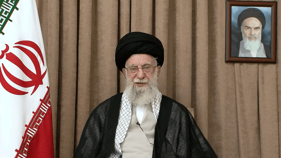 Iran's Supreme Leader Ayatollah Ali Khamenei speaks in a televised message, after the ceasefire between Iran and Israel, in Tehran, Iran, June 26, 2025. Office of the Iranian Supreme Leader/WANA (West Asia News Agency)/Handout via REUTERS