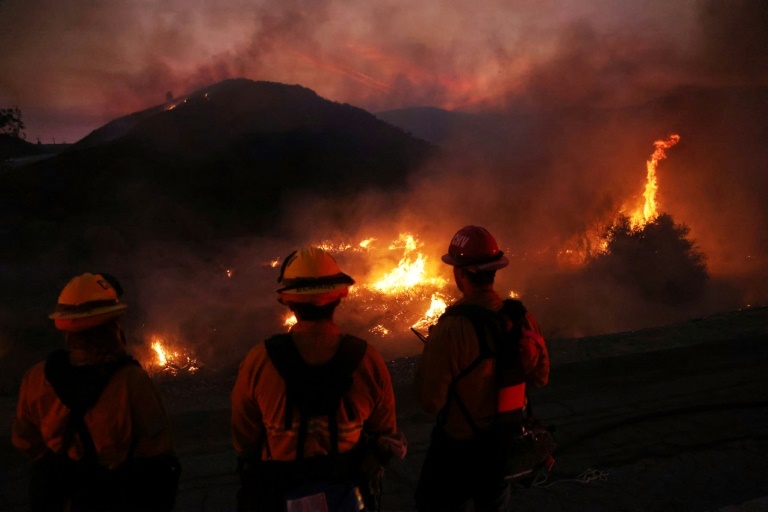 California's Rabbit Fire has scorched over 7,500 acres amid brutally high temperatures. (AFP) California's Rabbit Fire has scorched over 7,500 acres amid brutally high temperatures. (AFP)