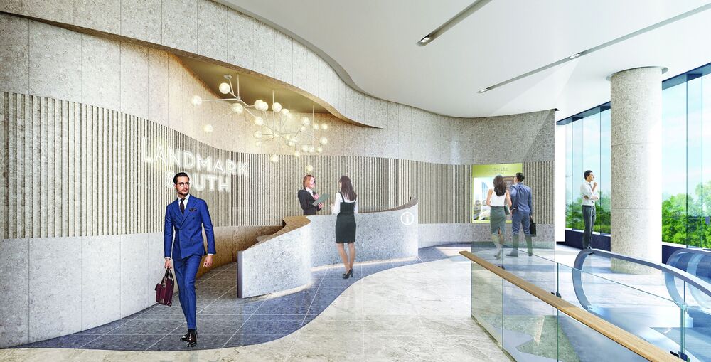 Landmark South lobby Landmark South lobby