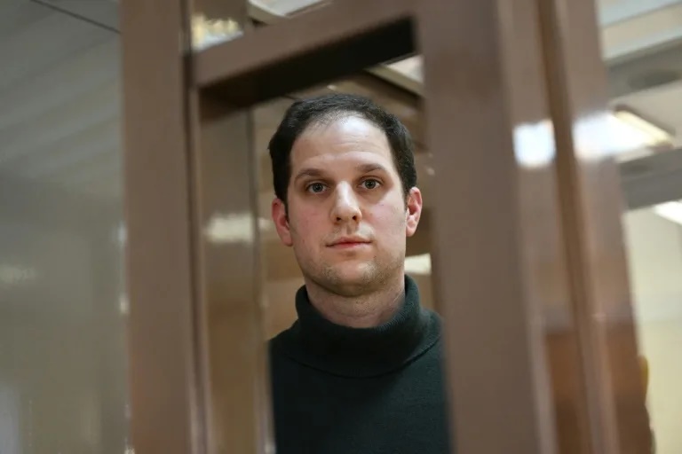 US journalist Evan Gershkovich was arrested on espionage charges last year (NATALIA KOLESNIKOVA) US journalist Evan Gershkovich was arrested on espionage charges last year (NATALIA KOLESNIKOVA)