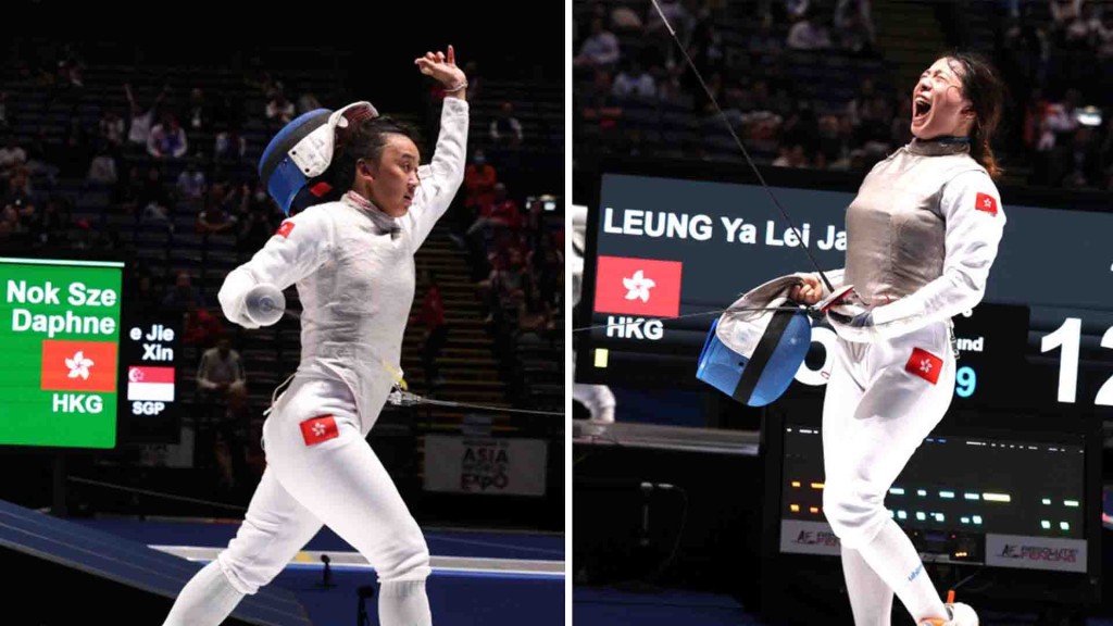 Daphne Chan (left) and Janelle Leung both advanced to the round of 32 