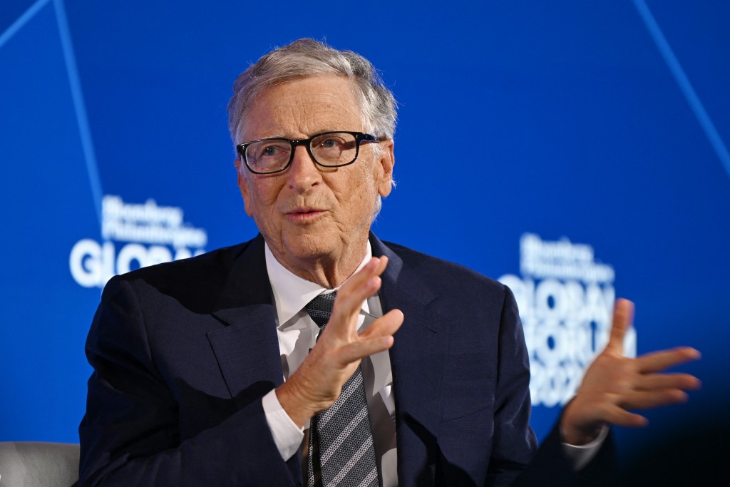 Bill Gates speaks onstage at the Bloomberg Philanthropies Global Forum 2025 at The Plaza Hotel on September 24, 2025 in New York City. Bryan Bedder/Getty Images for Bloomberg Philanthropies/AFP (Photo by Bryan Bedder / GETTY IMAGES NORTH AMERICA / Getty Images via AFP)