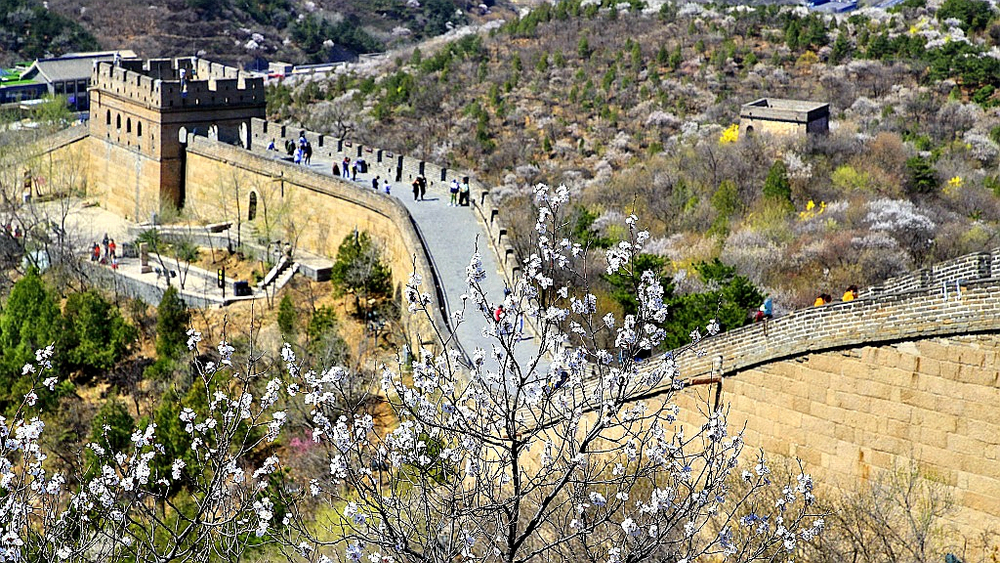 The Badaling section of the Great Wall in the Yanqing district, in the caiptal Beijing. The Badaling section of the Great Wall in the Yanqing district, in the caiptal Beijing.