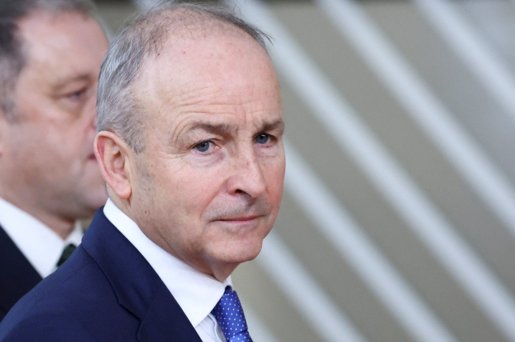 Ireland's Taoiseach Micheal Martin arrives at a European Union leaders' summit in Brussels, Belgium, December 18, 2025. (Reuters)