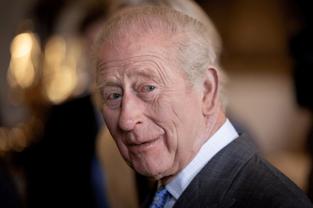 Britain's King Charles looks on as he meets with frontline workers and members from the Scottish Fire and Rescue Services and Police Scotland who assisted in managing the fire at Glasgow Central Station, in March this year, at Dumfries House, Ayrshire. Wednesday April 22, 2026. Jane Barlow/Pool via REUTERS/File Photo