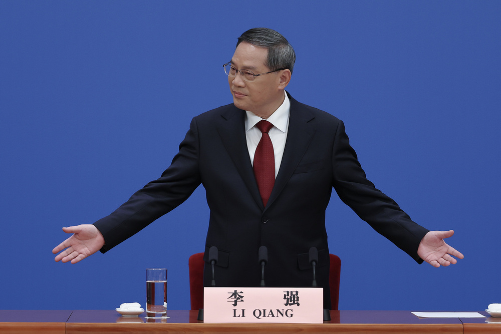 Premier Li Qiang called China an “anchor for world peace”. (Bloomberg) Premier Li Qiang called China an “anchor for world peace”. (Bloomberg)