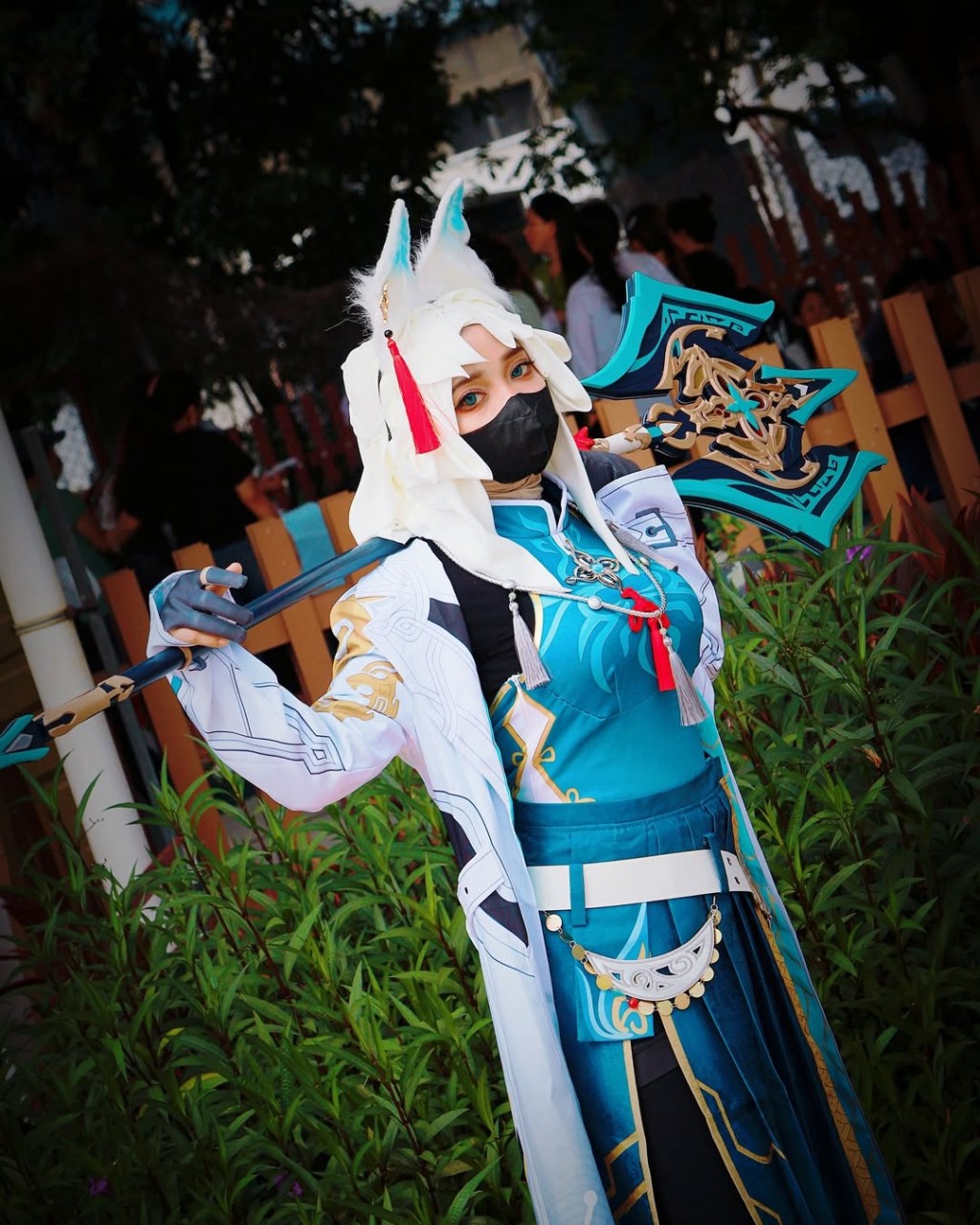 Lia Lithuk dressed as Feixiao, a character from Honkai: Star Rail Lia Lithuk dressed as Feixiao, a character from Honkai: Star Rail