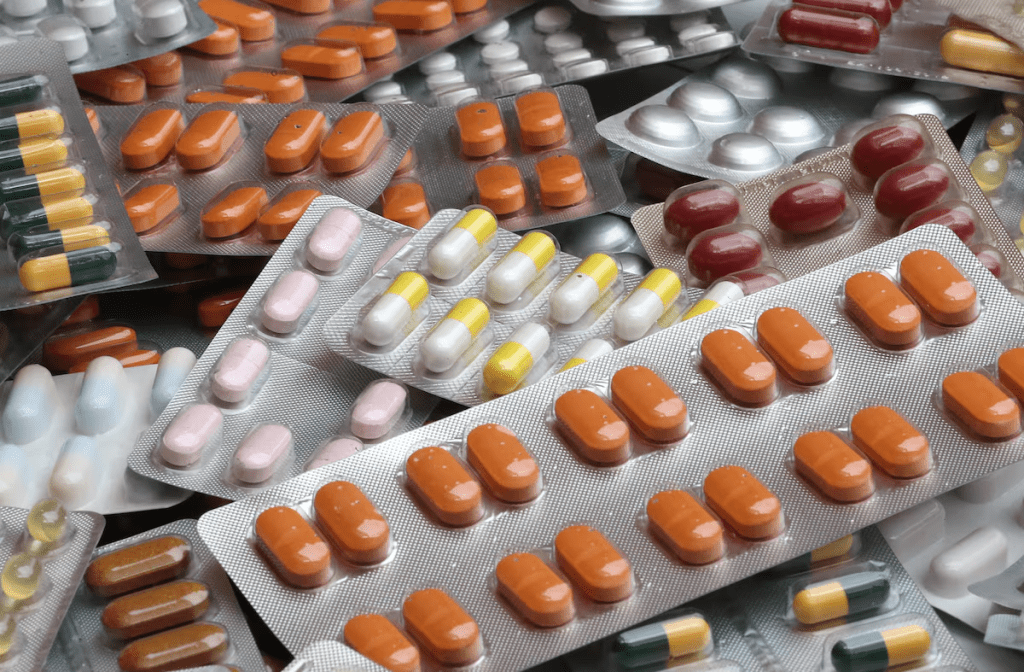 Illustration photo shows various medicine pills in their original packaging in Brussels, Belgium August 9, 2019. REUTERS/Yves Herman/Illustratio