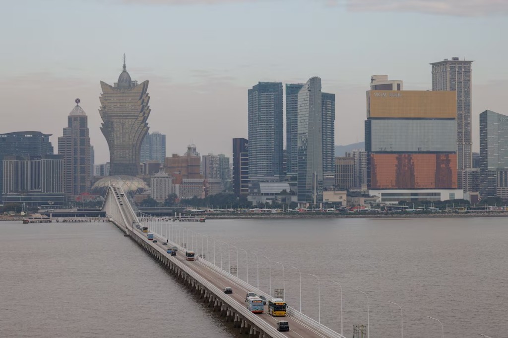 A general view of casinos in Macau, China. REUTERS