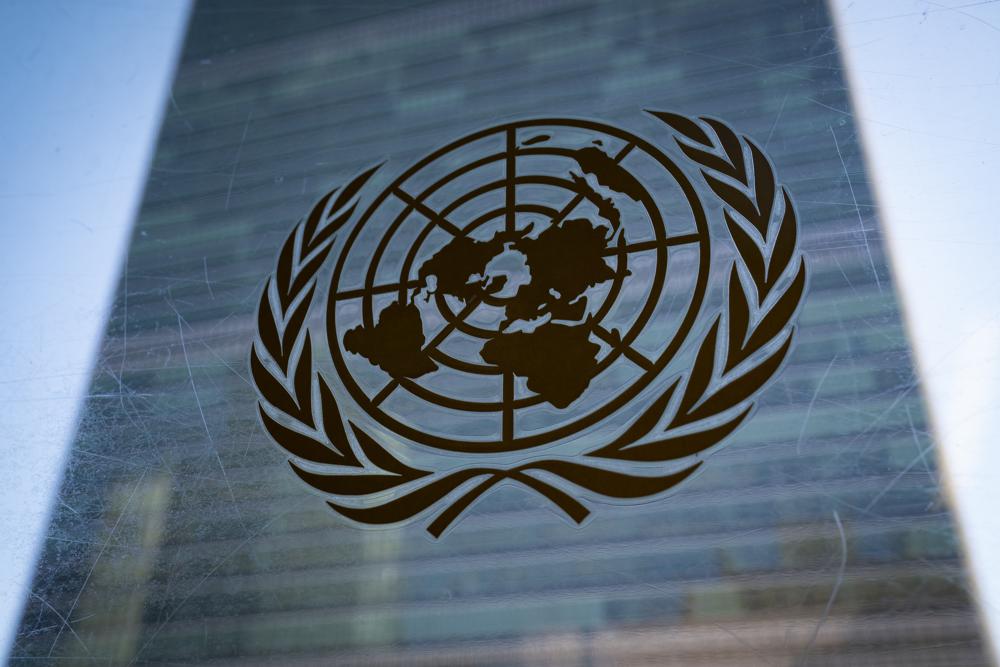The symbol of the United Nations is displayed outside the Secretariat Building during an emergency meeting of the UN General Assembly. (AP) The symbol of the United Nations is displayed outside the Secretariat Building during an emergency meeting of the UN General Assembly. (AP)