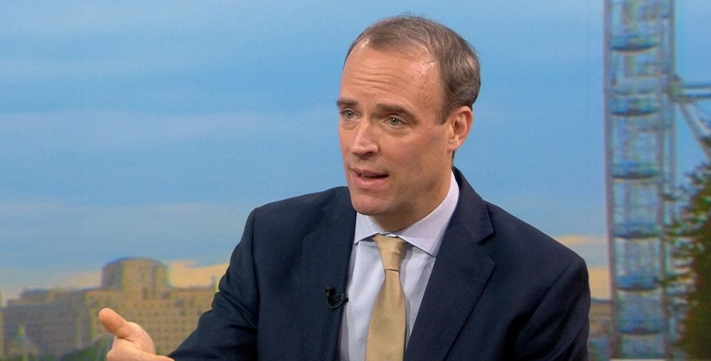Foreign Secretary Dominic Raab says the UK will never yield and never give up standing up for our values. This means taking a calibrated approach to China, he says. Foreign Secretary Dominic Raab says the UK will never yield and never give up standing up for our values. This means taking a calibrated approach to China, he says.