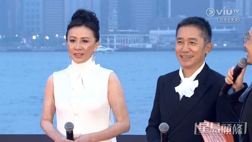 Carina Lau Ka-ling (left) Tony Leung Chiu-wai (right)