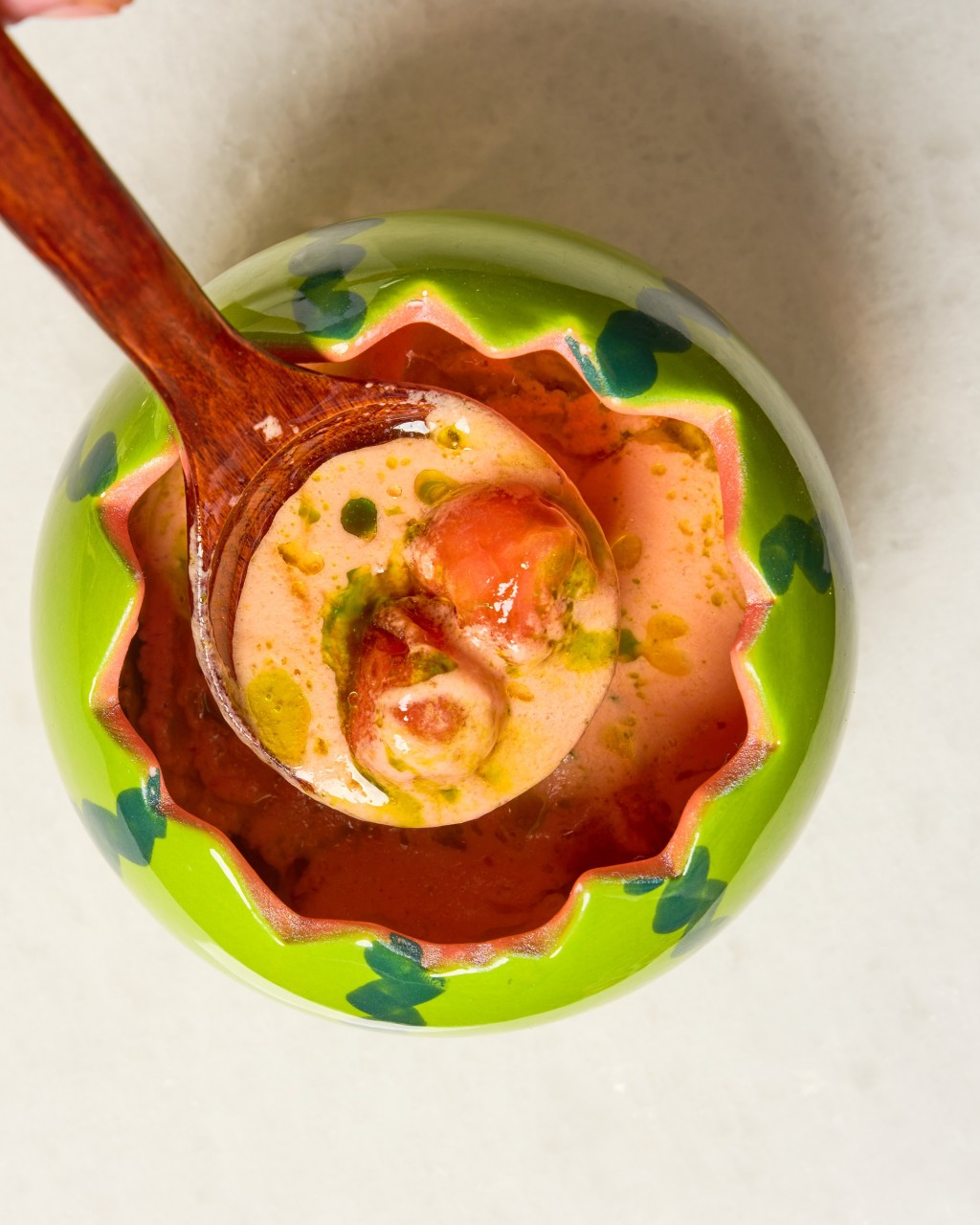 Lola Maria's cool and refreshing Gazpacho.