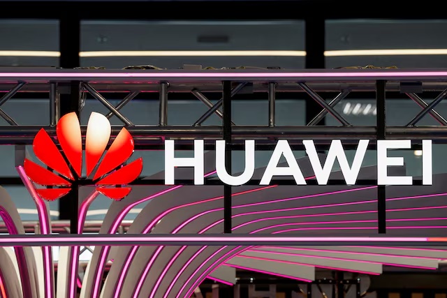 A logo for Huawei is seen during the KubeCon + CloudNativeCon Europe hosted by the Cloud Native Computing Foundation (CNCF) in Paris, France, March 20, 2024. REUTERS/Benoit Tessier/File Photo