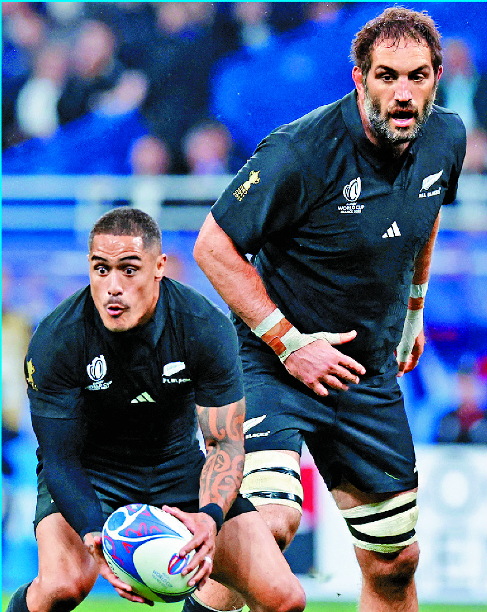 Aaron Smith, left, and Sam Whitelock. REUTERS Aaron Smith, left, and Sam Whitelock. REUTERS