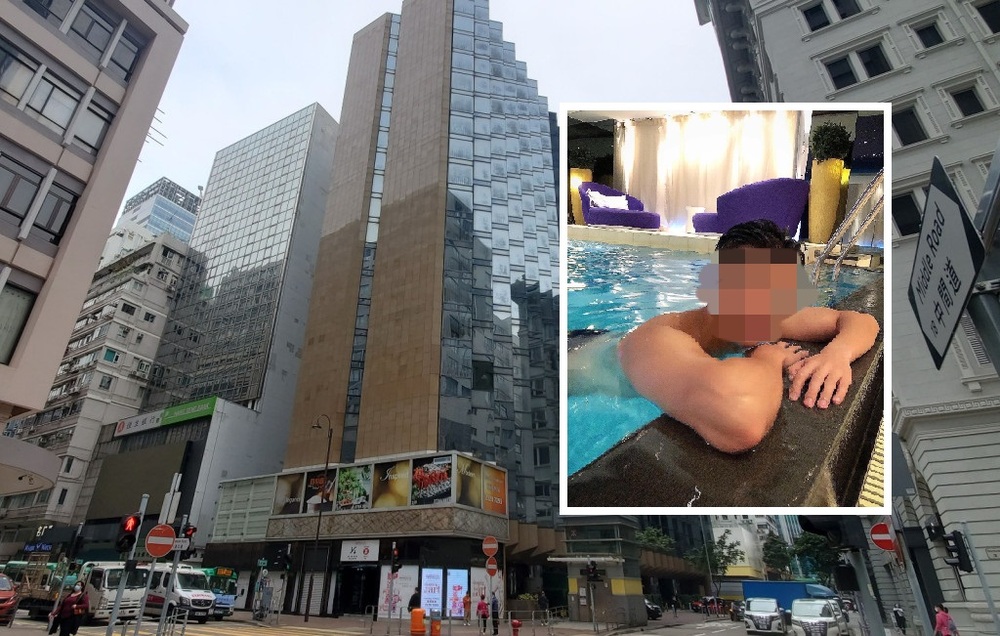 The Nathan Road in Tsim Sha Tsui and the arrested policeman surnamed Luk.  