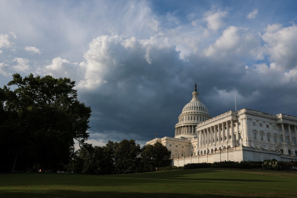 A general view of the U.S. Capitol on June 01, 2026 in Washington, DC. The Senate is navigating President Donald Trump's "anti-weaponization" fund and its impact on the possibility of passing a reconciliation bill this week. Anna Moneymaker/Getty Images/AFP